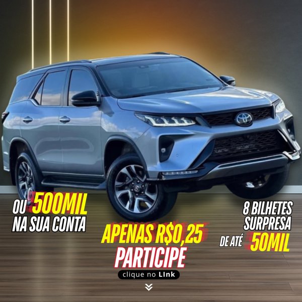 Toyota SW4 Diamond PRATA ou R$500.000 no Pix 💰 🚀